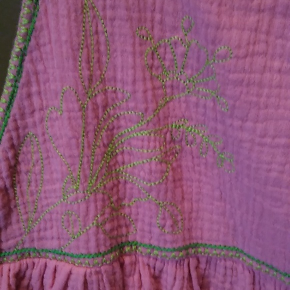 🩷 Girls Size 8 Pink Dress w/Flower ❇️ Embroidery 🩷 - Picture 2 of 7